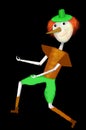 Funny Theater Pinocchio puppet marionette boy Royalty Free Stock Photo