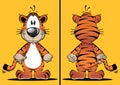 Funny Tiger Cartoon Mascot