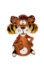 Funny tiger figurine Royalty Free Stock Photo