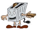 Funny toaster Royalty Free Stock Photo
