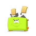 Funny toaster Royalty Free Stock Photo
