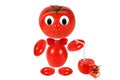 Funny tomato keeps tomato juice