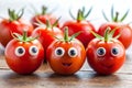 Funny Tomatoes with Googly Eyes Royalty Free Stock Photo