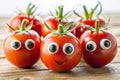 Funny Tomatoes with Googly Eyes Royalty Free Stock Photo