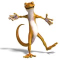 Funny toon gecko Royalty Free Stock Photo