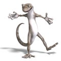 Funny toon gecko Royalty Free Stock Photo