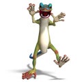 Funny toon gecko Royalty Free Stock Photo