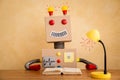 Funny toy robot Royalty Free Stock Photo