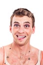 Funny transvestite Royalty Free Stock Photo