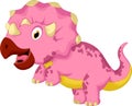 Funny triceratops cartoon