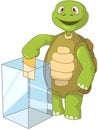 Funny Turtle. Election. Royalty Free Stock Photo