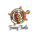 Funny Turtle logo, sketch for your design