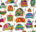 Funny turtles collection, seamless pattern for your design Royalty Free Stock Photo