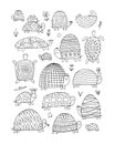 Funny turtles collection, sketch for your design