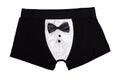 Funny underpants with bow tie Royalty Free Stock Photo