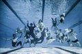 Funny Underwater group Shot of the Staff and Athletes of 2014 Fr