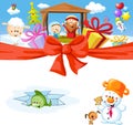 Funny vector christmas design