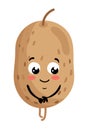 Funny vegetable potato cartoon character