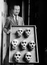 Funny Vintage Man, Science, Scientist, Animal Skull