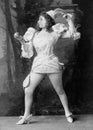 Funny Vintage Fencing, Woman, Sports