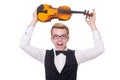 Funny violin player Royalty Free Stock Photo