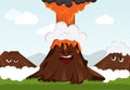 Funny volcano Royalty Free Stock Photo