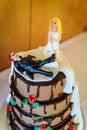 Funny wedding cake top