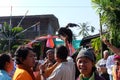 Funny wedding ceremony native culture in Buriram Thailand