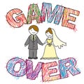 Funny wedding, Game Over.