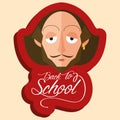 Funny William Shakespeare Cartoon Portrait