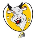Funny Winking Cow, illustration