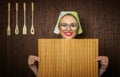 Funny woman cook