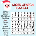 Funny word search puzzle stock vector illustration Royalty Free Stock Photo