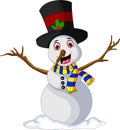 Funny Xmas Snowman cartoon for you design