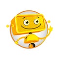 Funny yellow robot
