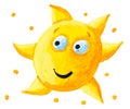 Funny yellow sun