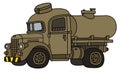 The funy old military tank truck Royalty Free Stock Photo