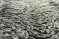 The fur is black karakul lambskin texture, background Royalty Free Stock Photo