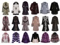 Fur coat collection Royalty Free Stock Photo