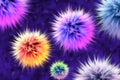 Fur lumps. Colorful abstract background consisting of fur lumps. Royalty Free Stock Photo