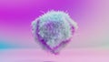 fur pompon, ball of hair, fluffy ball, colorful furry sphere, fur ball isolated,