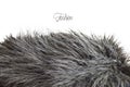 Fur texture in greyscale - Fashion mode Royalty Free Stock Photo