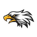 Furious Eagle Head Logo Mascot Vector