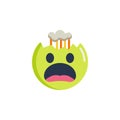 Furious emoticon flat icon Royalty Free Stock Photo