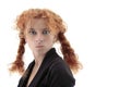 Furious redhead Royalty Free Stock Photo