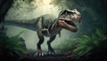 Tyrannosaurus Rex in the jungle Image