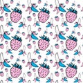 furits Seamless Pattern Design Royalty Free Stock Photo
