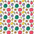 furits Seamless Pattern Design Royalty Free Stock Photo