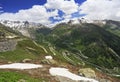 Furka Pass in the Switzerland Alps Royalty Free Stock Photo