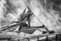 Furled Sail With Sky Royalty Free Stock Photo